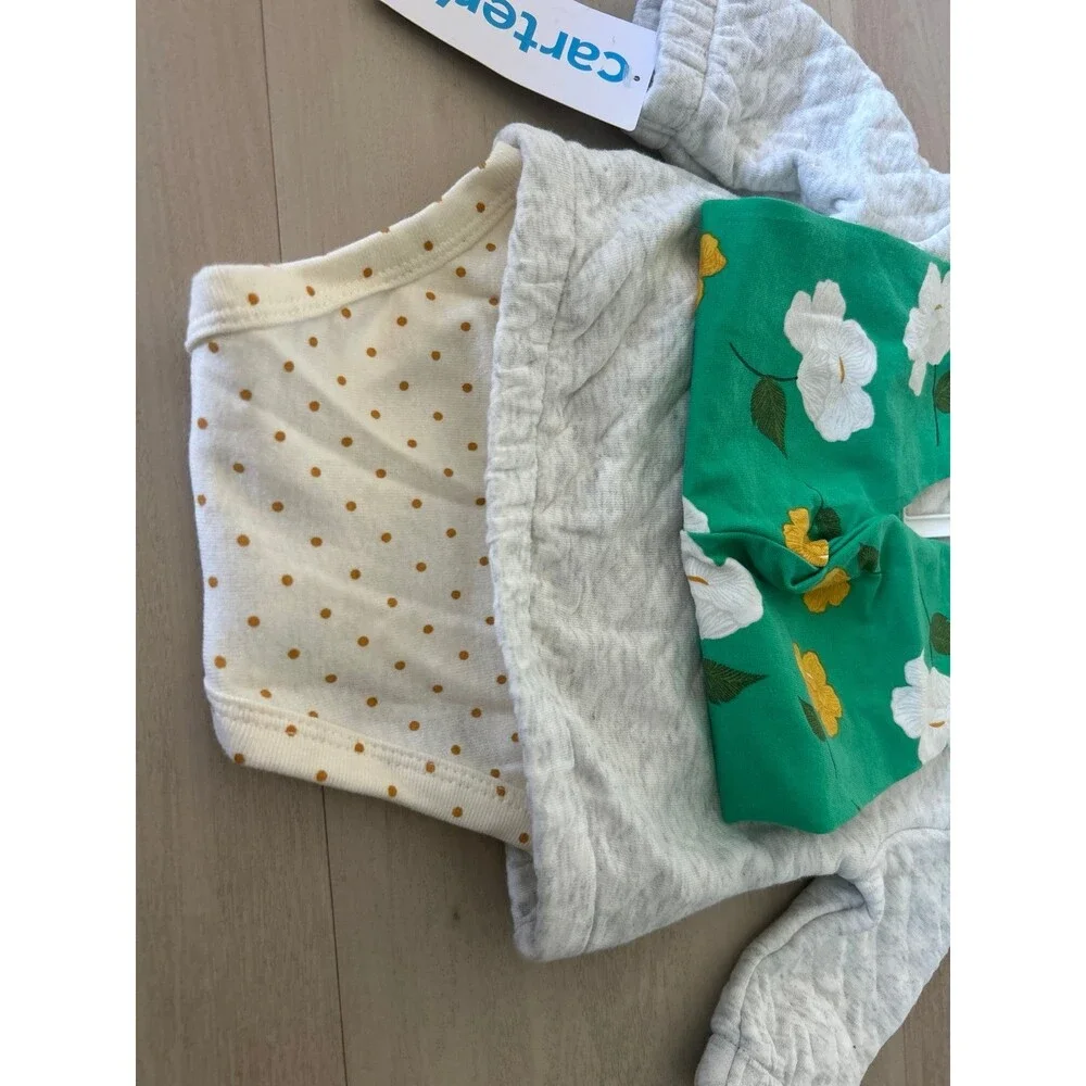 Carters Baby Girl 3 Piece Set Sz 3 M